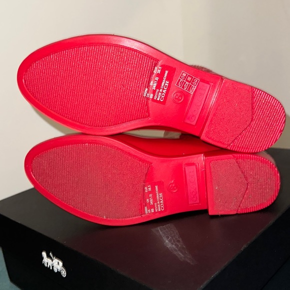 NWB COACH CANDY APPLE BOOTS - Picture 8 of 11